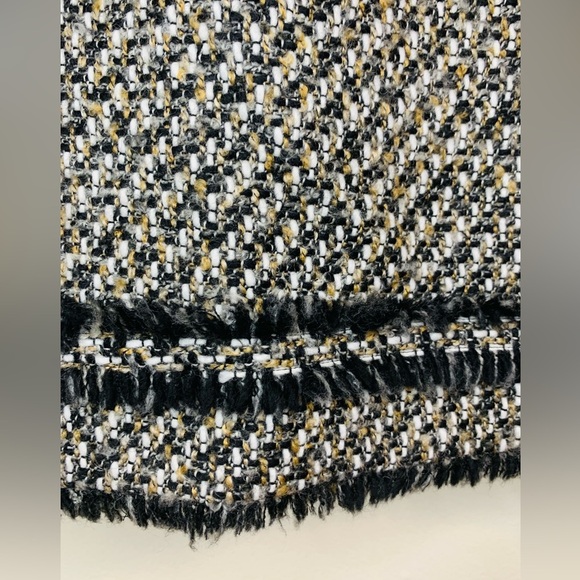 Paula Ka Paris Black and TanTweed Mini Sleeveless Shift Dress Size 38/6 ! - Picture 7 of 10